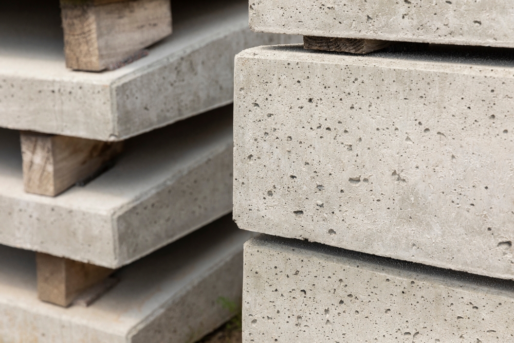 Concrete,Stacked,Building,Blocks.,Building,Material,Used,For,Housing,Or